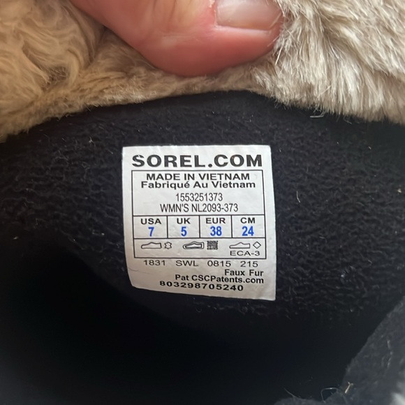 Sorel Tan Tivoli Il High Waterproof Lace Up Winter Boots Women's size 7 - Picture 6 of 8